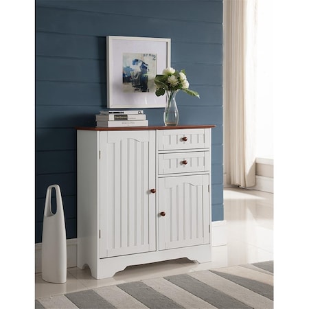D2D Technologies 30 x 29 x 12 in. Wood Kitchen Storage Cabinet - White D23536099
